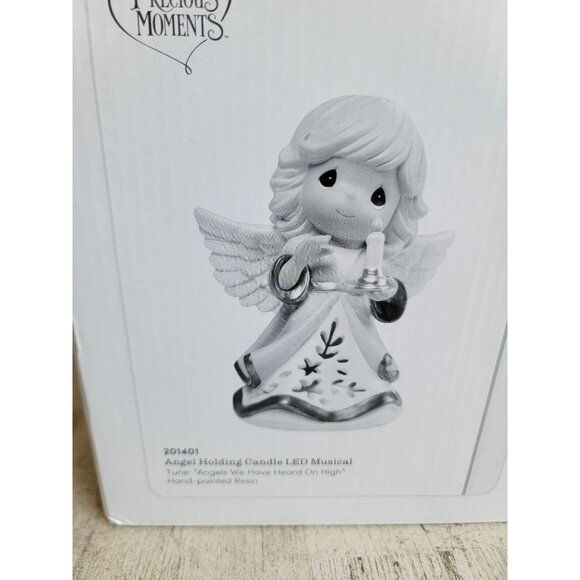 Precious Moments angel holding candle LED music Angels We Have Heard on High - Picture 2 of 7